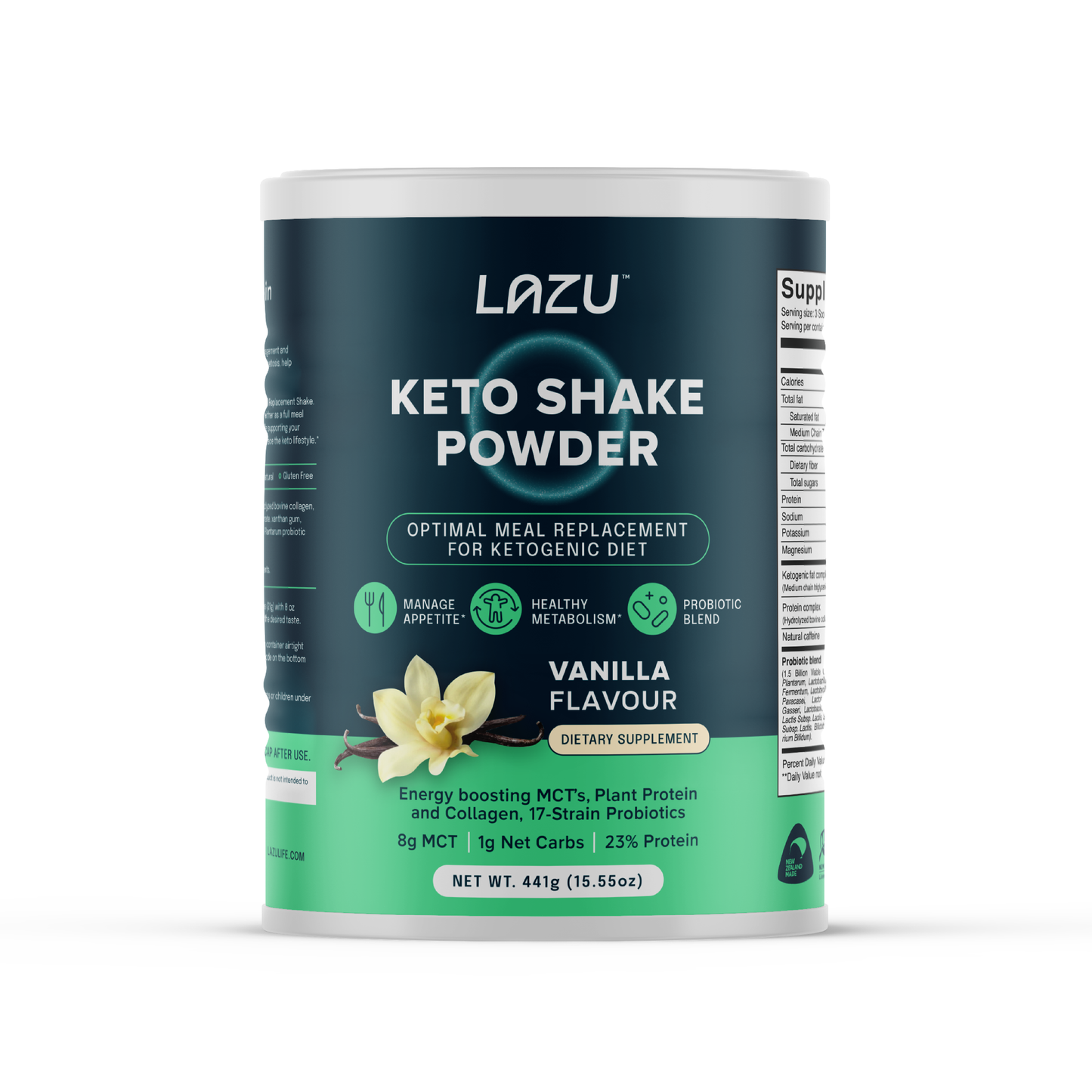 LAZU KETO SHAKE - Nutrient Rich Meal Replacement Weight Loss