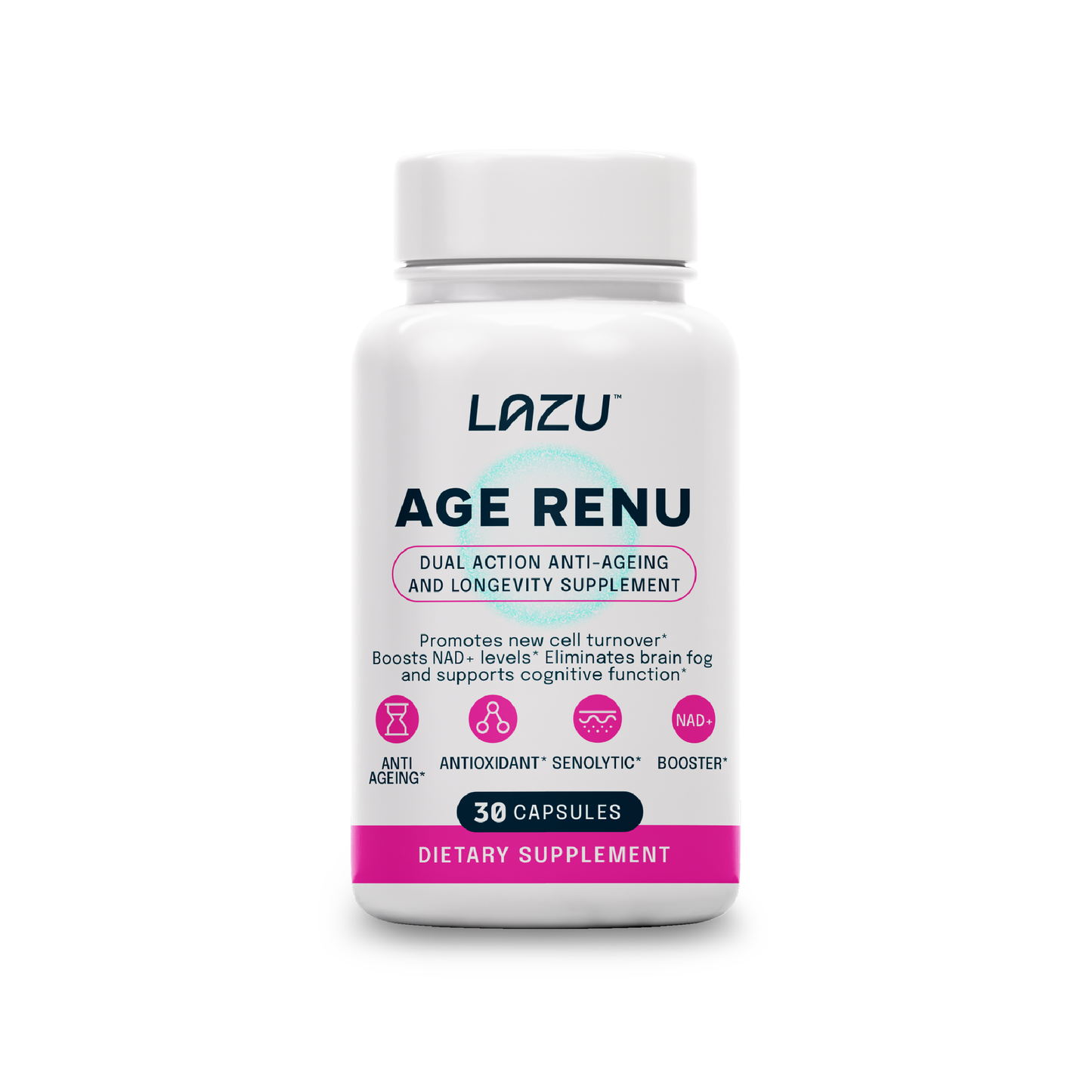 LAZU AGE RENU - Dual action Anti-ageing and longevity supplement