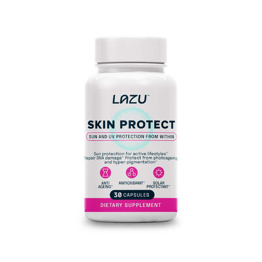 LAZU SKIN PROTECT - Sun and UV protection, increases collagen, elastin and reduces wrinkles